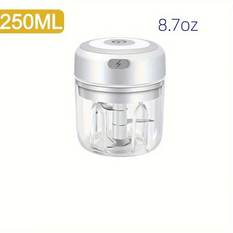 Mini Electric Garlic Chopper – USB Rechargeable, 250ml