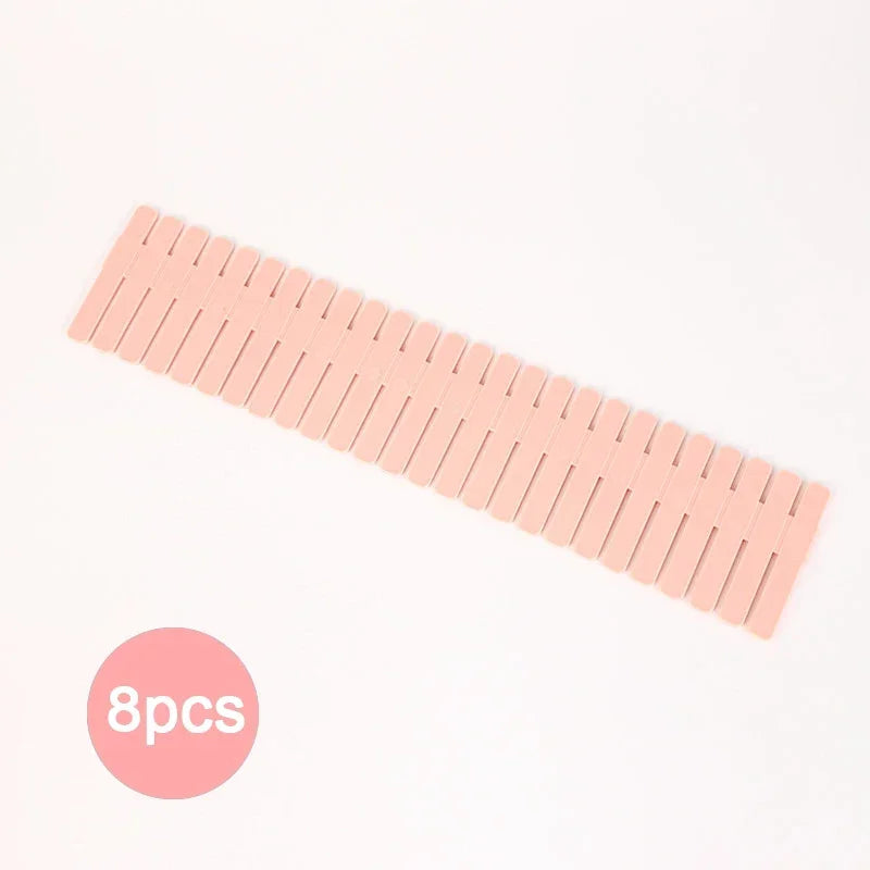 4/8pcs Adjustable Drawer Dividers – Closet & Drawer Organizer
