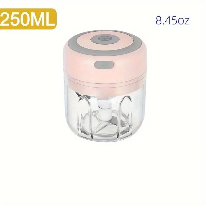 Mini Electric Garlic Chopper – USB Rechargeable, 250ml