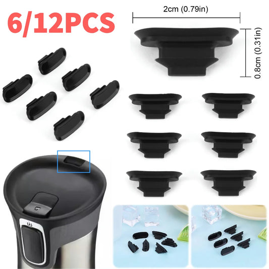 Silicone Lid Stopper – Leak-Proof Replacement (6/12 pcs)